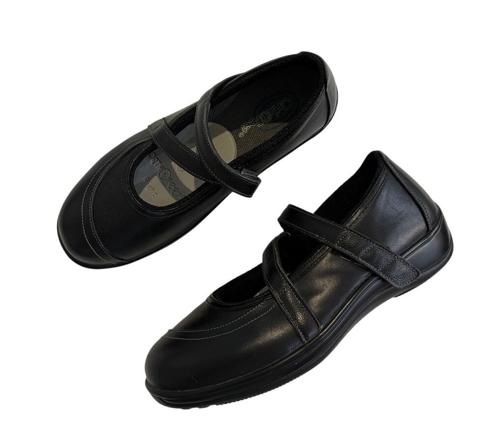 Orthofeet Mary Jane Orthotic Black 865 Celina Ergonomic Shoes Womens 7.5 B